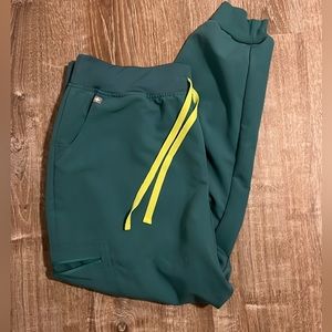 women's Cactus Zamora™ High Waisted - Jogger Scrub Pants - 2XL / Cactus